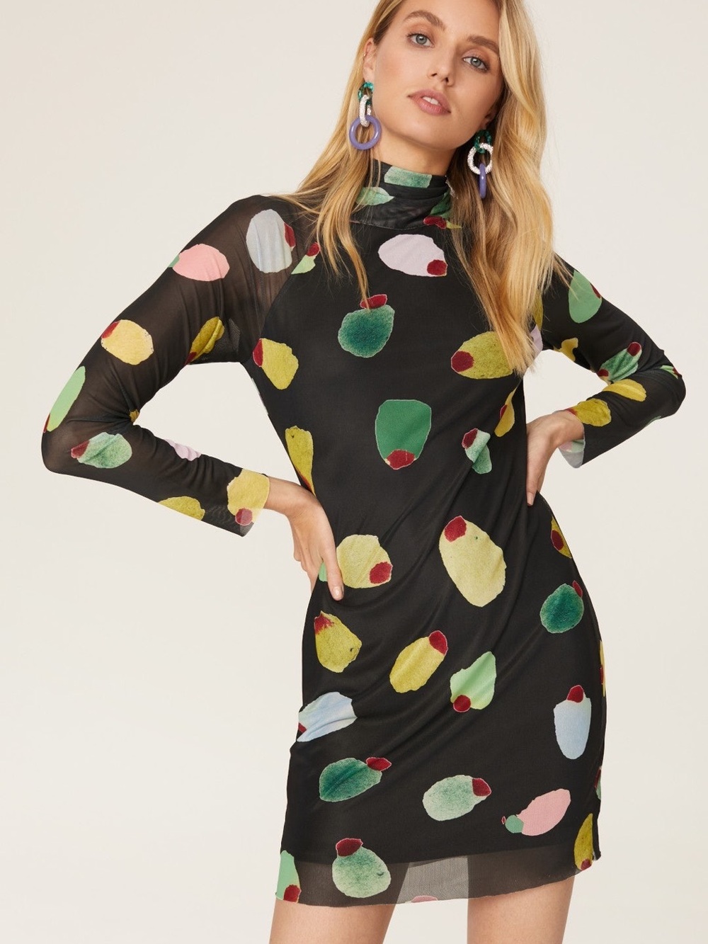 Rachel Antonoff Lilly Dress in Olive Pattern, size Small, NEVER WORN